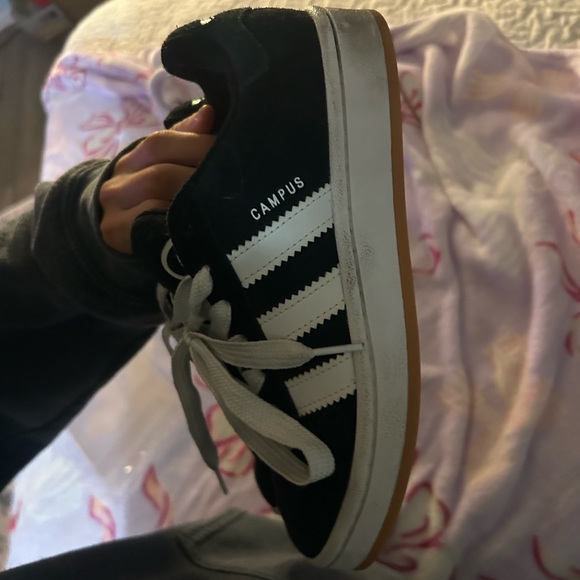 Adidas Campus Black with White Stripes - Picture 4 of 5